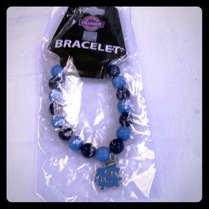 UNC Tarheel bracelet. Officially licensed product